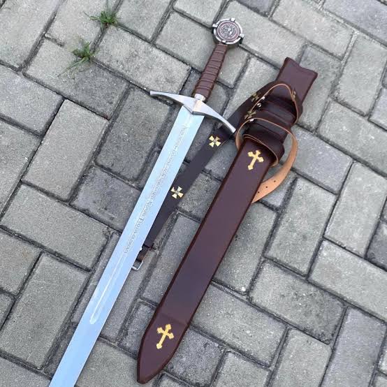 Knights Templar Sword with Scabbard | Handmade Crusader Longsword