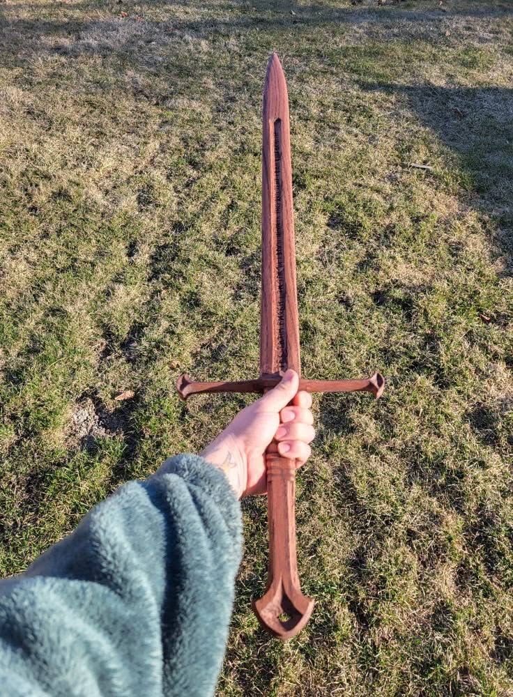 The Ranger - Solid Hardwood Two-Handed Sword - Cosplay & Display Replica