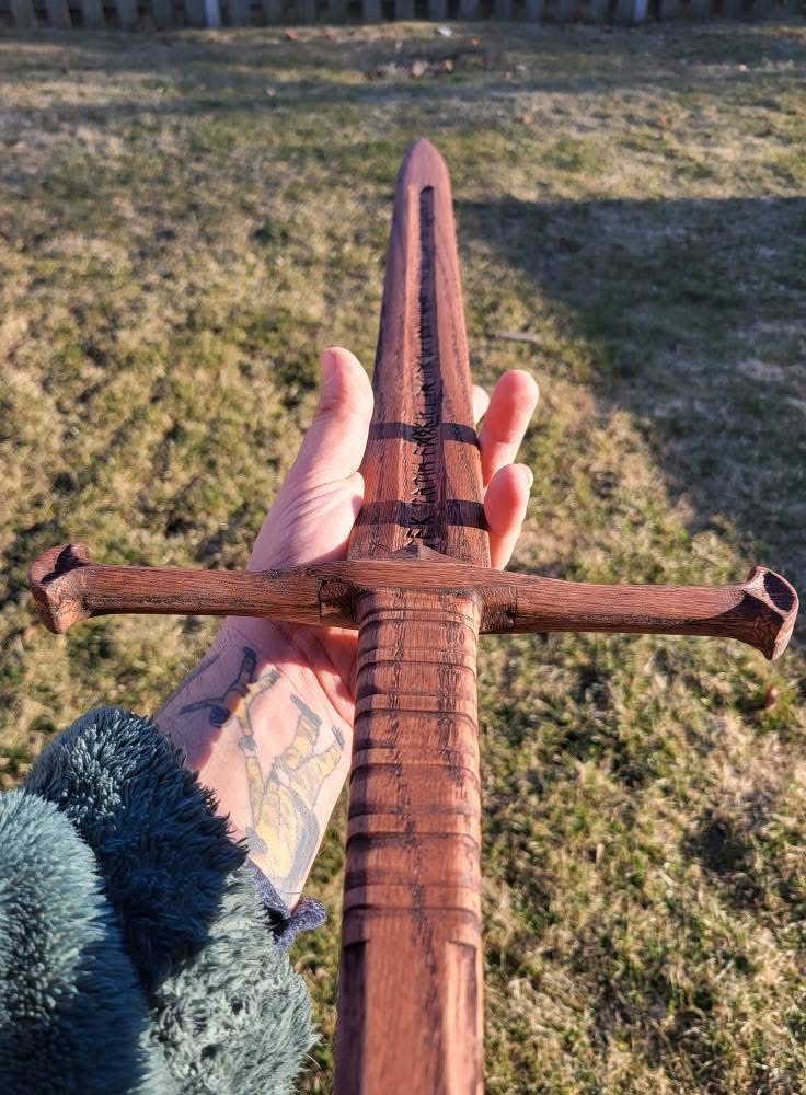 The Ranger - Solid Hardwood Two-Handed Sword - Cosplay & Display Replica