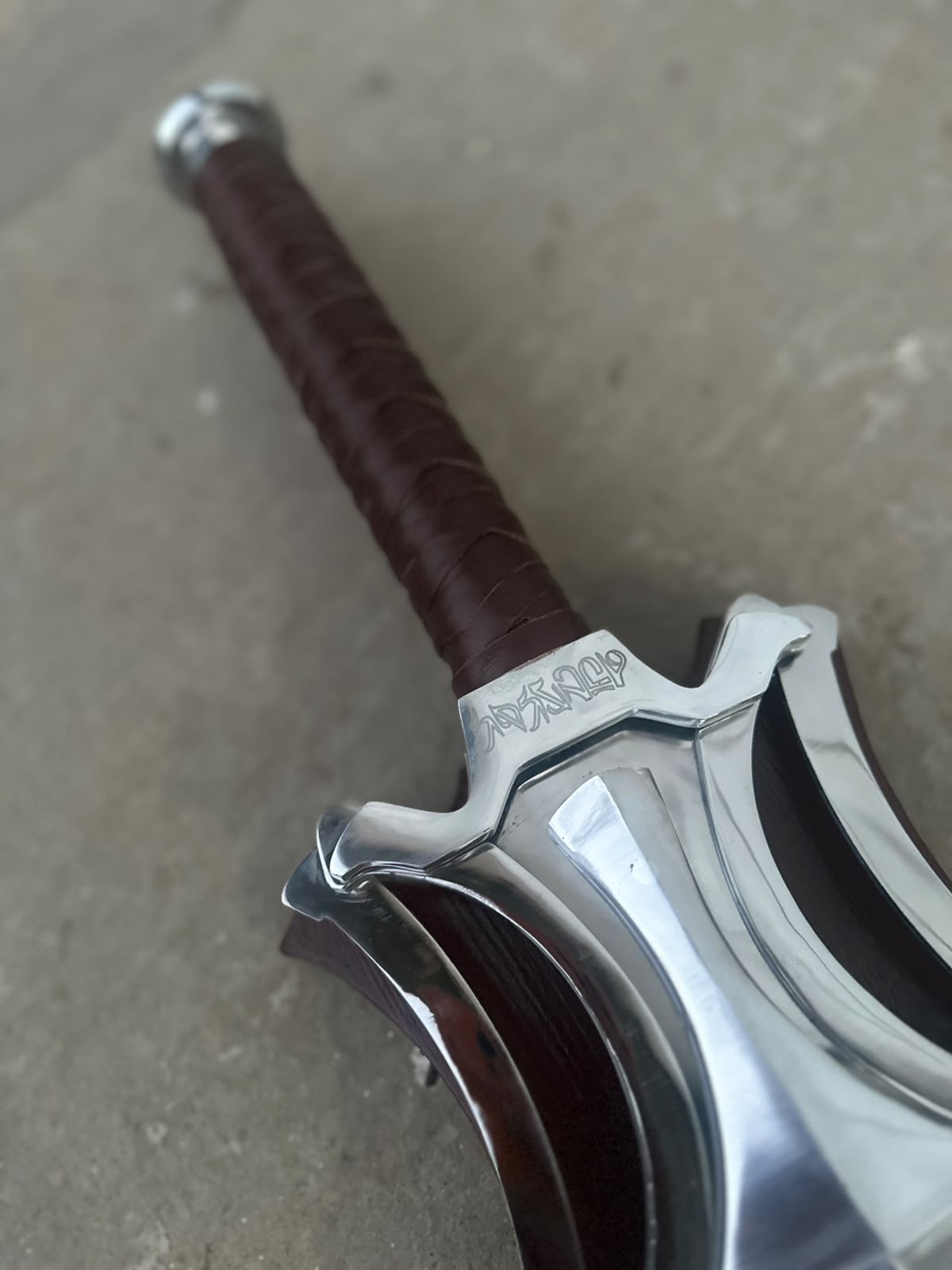 Custom Handmade He-Man Power Sword Replica - Masters of the Universe Fantasy Sword | Leather Wrapped Handle | Cosplay & Display Sword